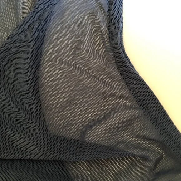 Free People Filter Finish Mesh Navy Blue Bodysuit NWT XL - Picture 7 of 7